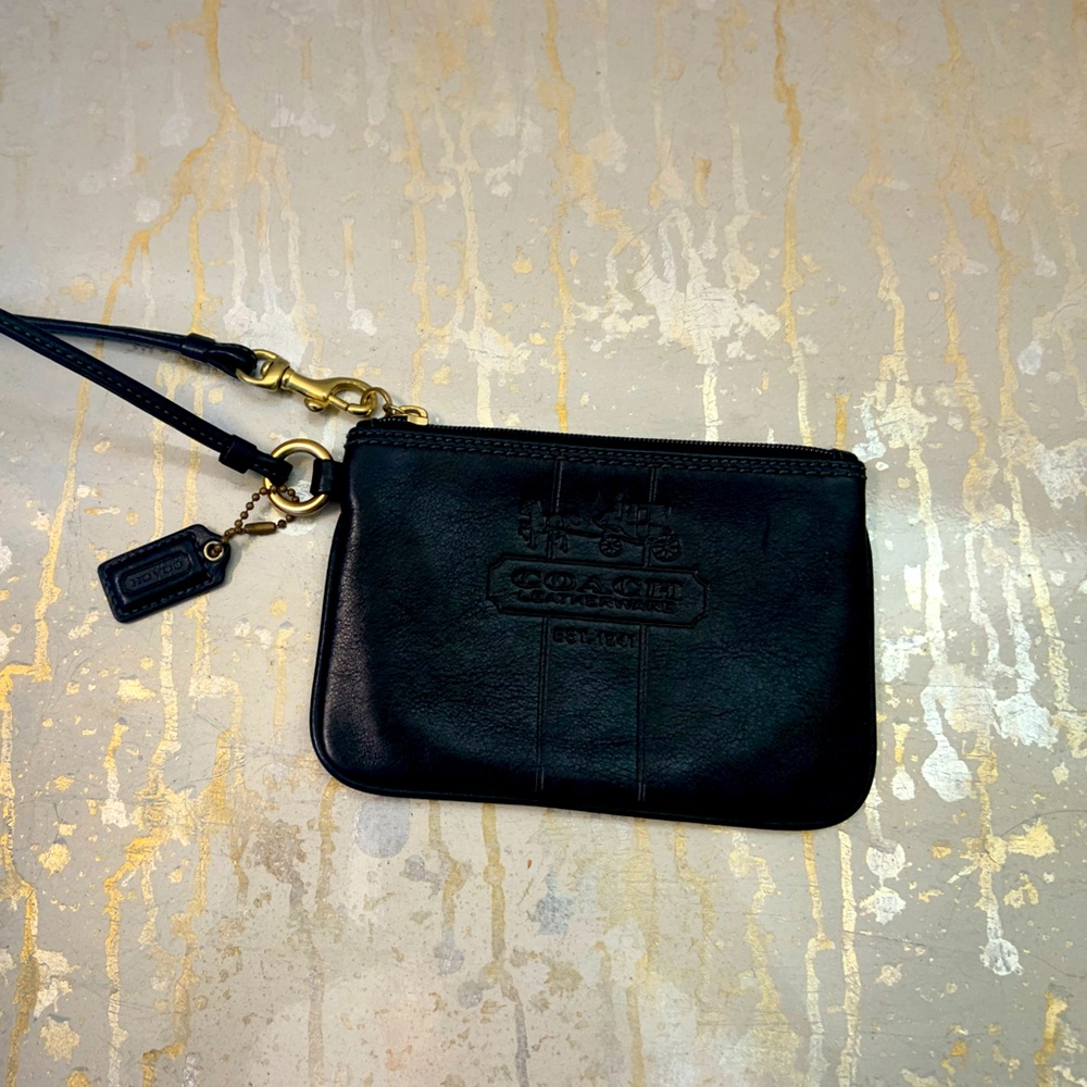 COACH Leather Wristlet